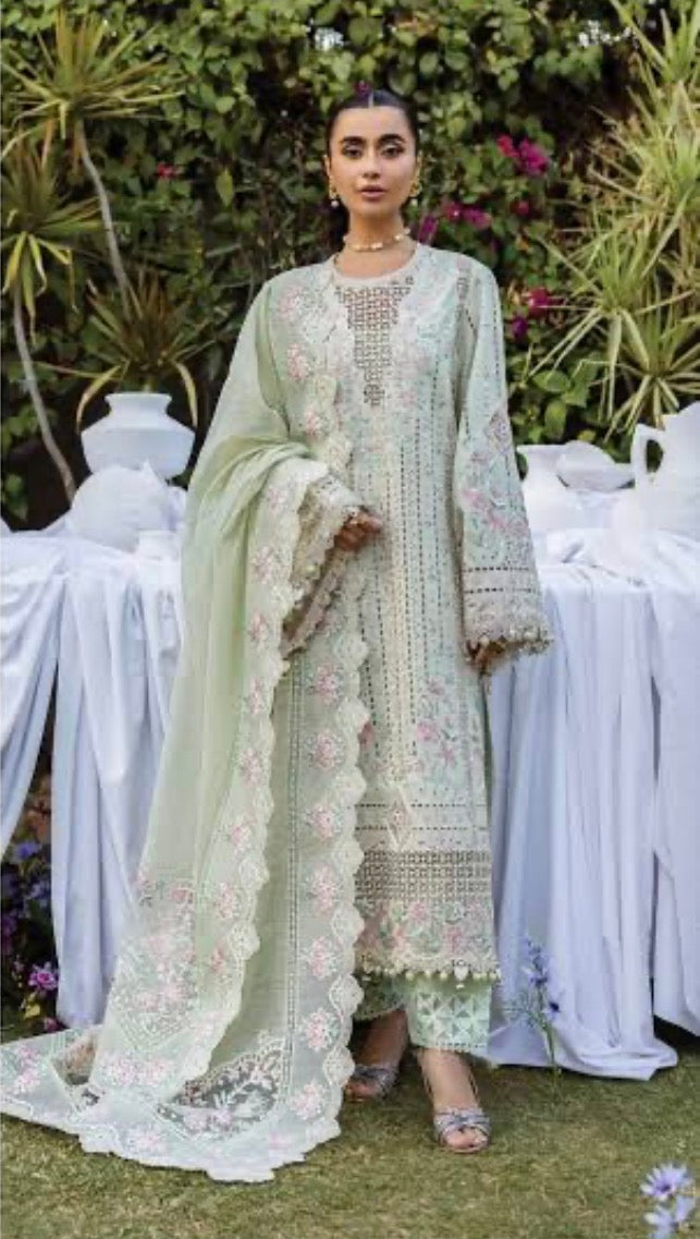 3pcs Akbar Aslam pista lawn