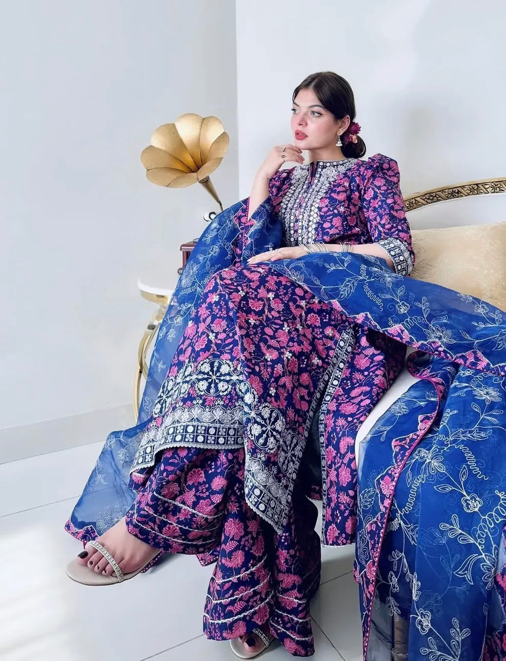 3pcs Sapphire Purple Blue lawn