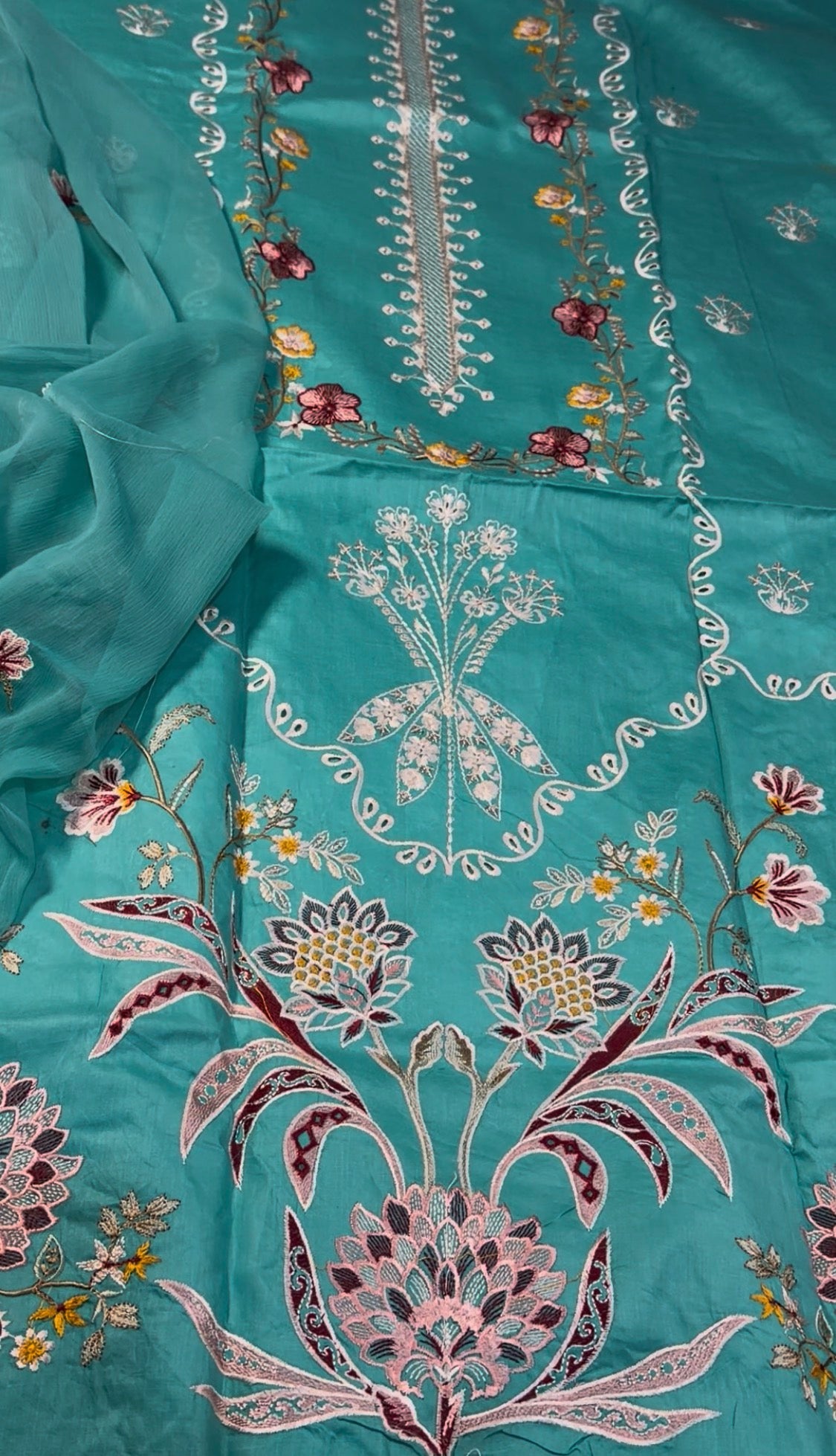 3pcs Aneelas Viral chiffon dupata lawn