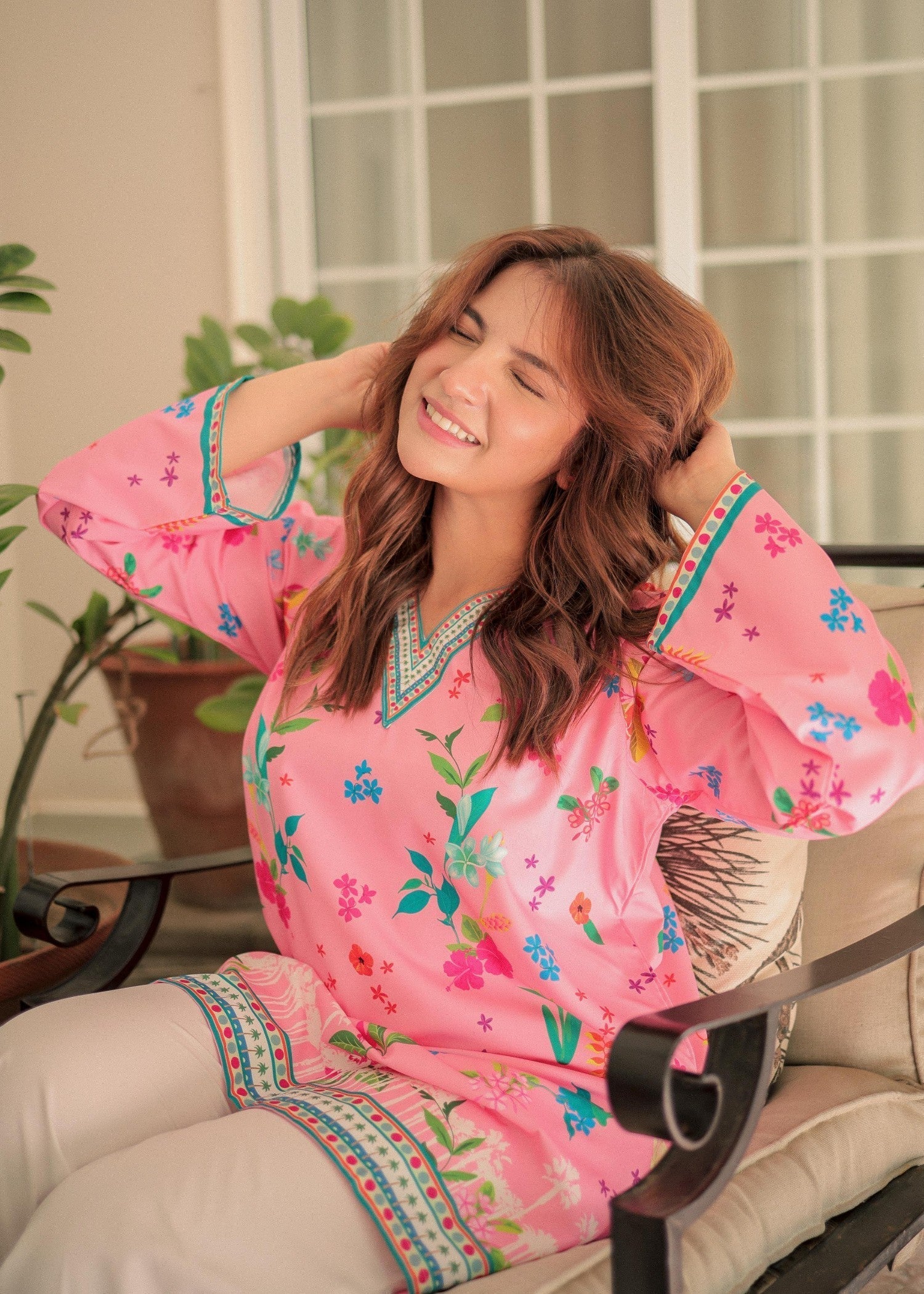 2pcs dananer print cod set lawn