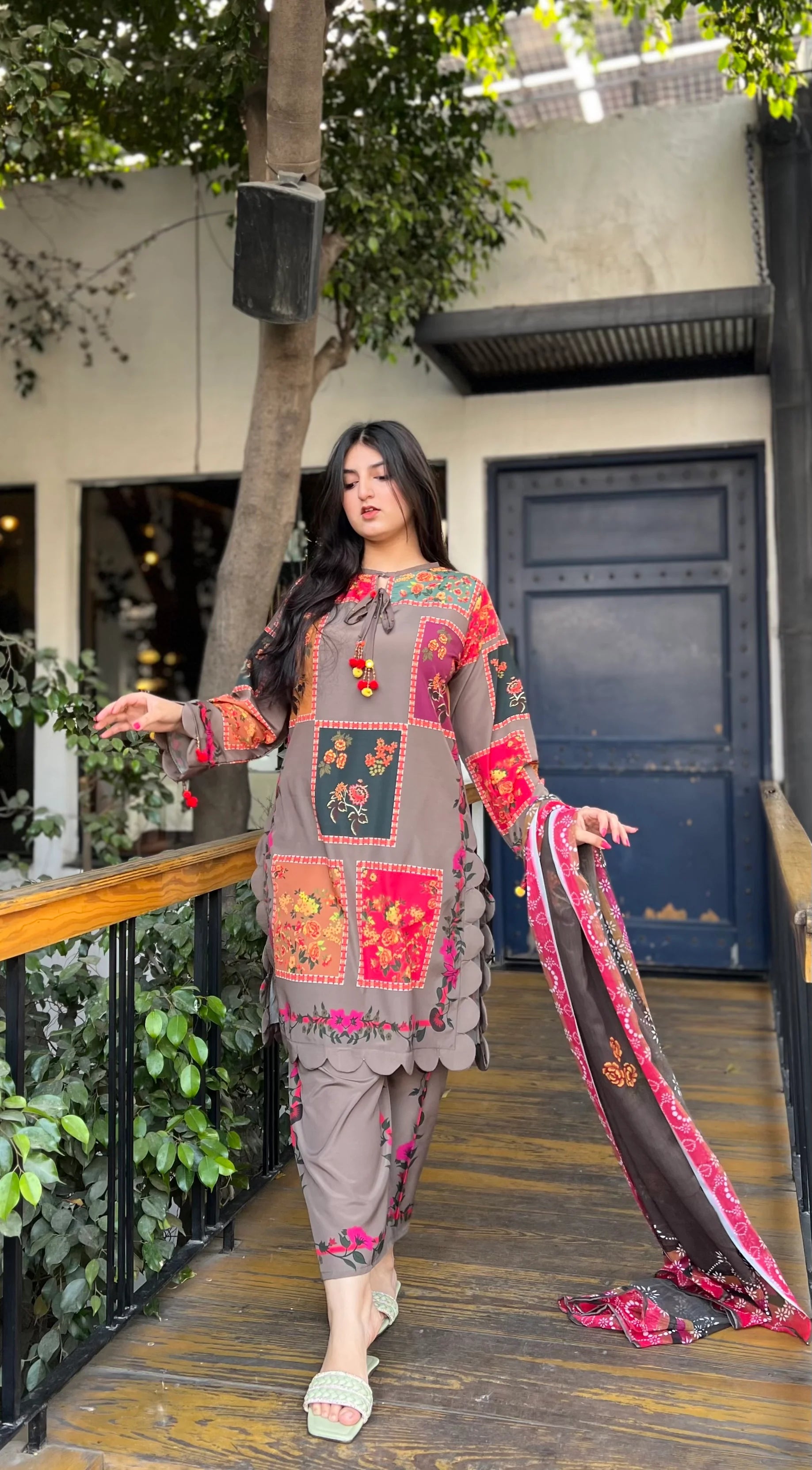 3pcs Silai pret Print lawn