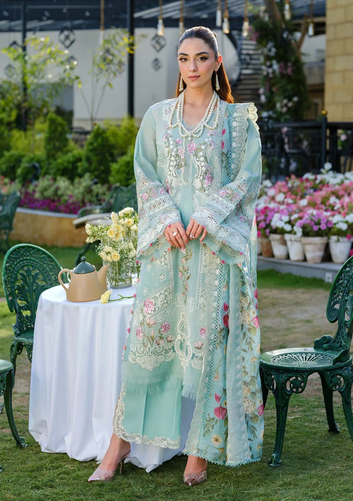 3pcs Elaf Maya Ali Lawn cutwork