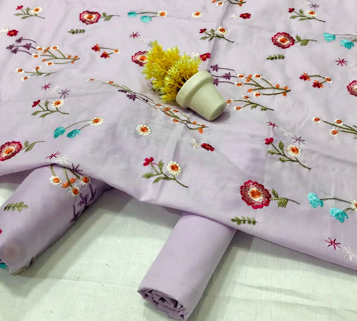 2pcs Indian Boti Viral Emb lawn