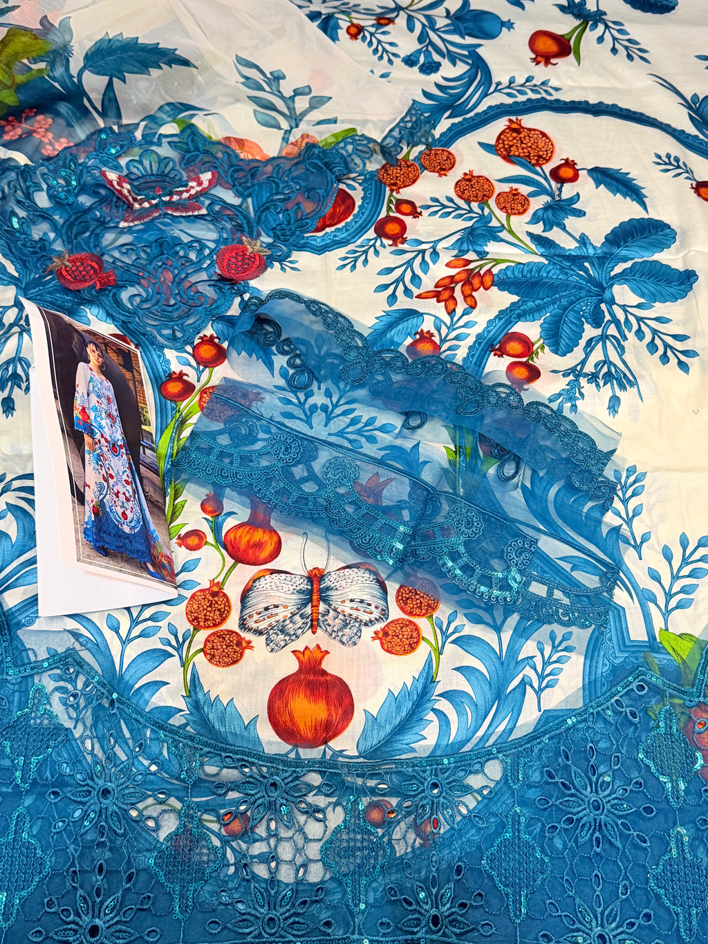 3pcs Maria B Anari Print Zinc