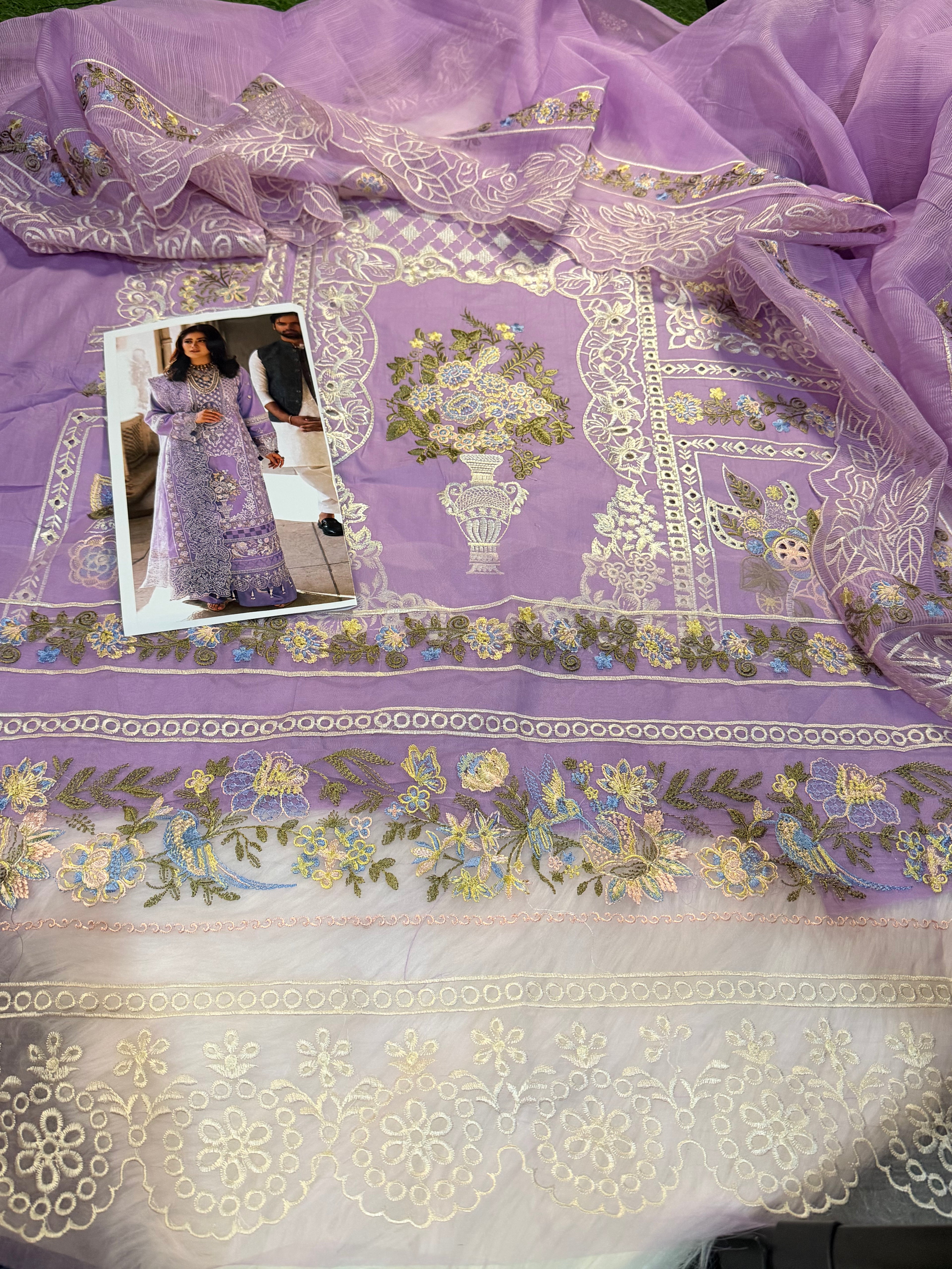 3pcs Mahnur Lilac lawn