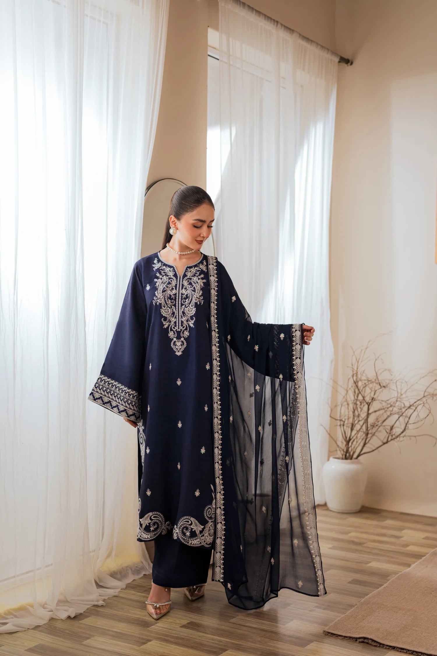 3pcs Blue Nureh lawn