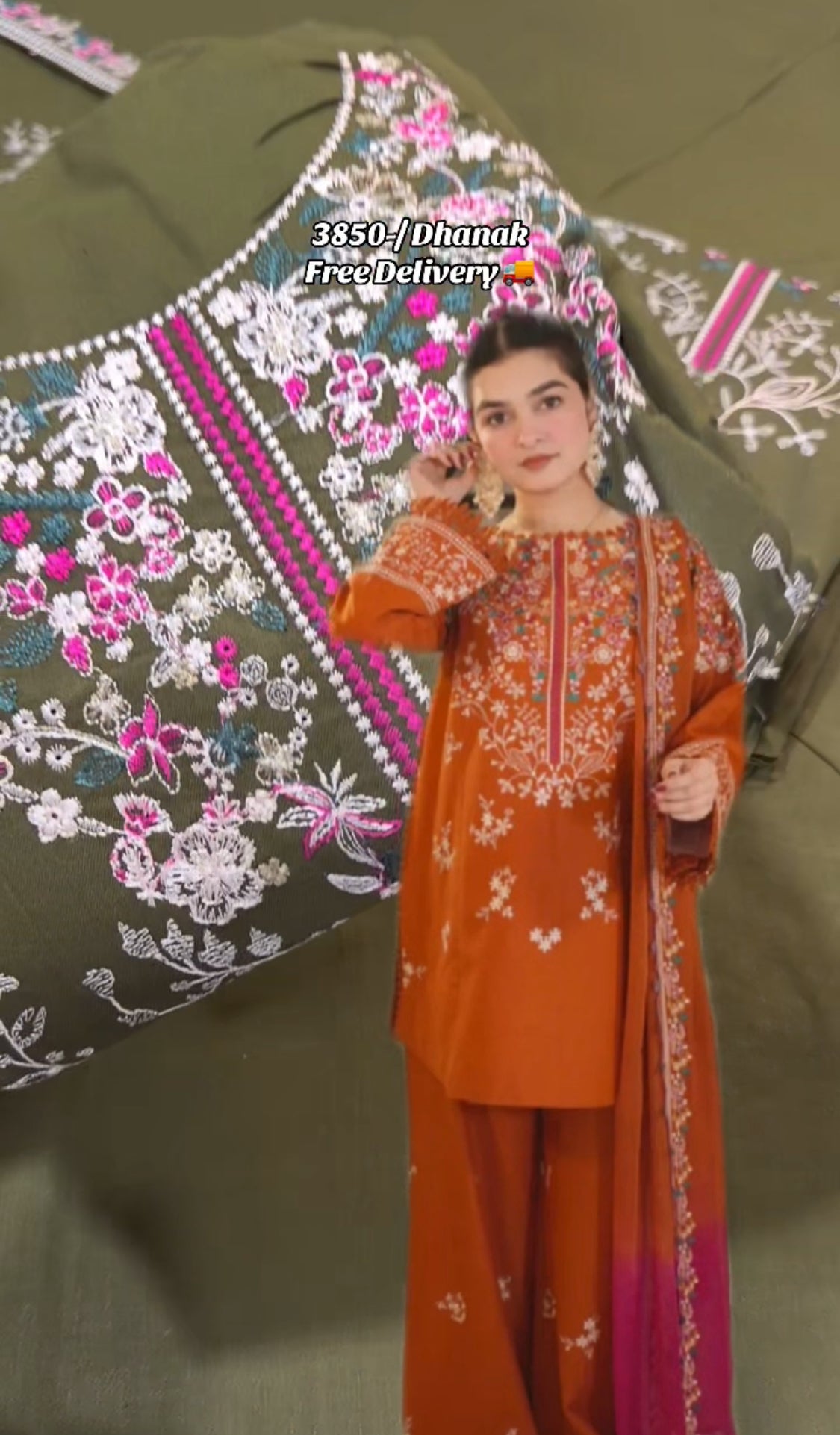3Pcs Kainat Aslam Dhanak Mehndiya